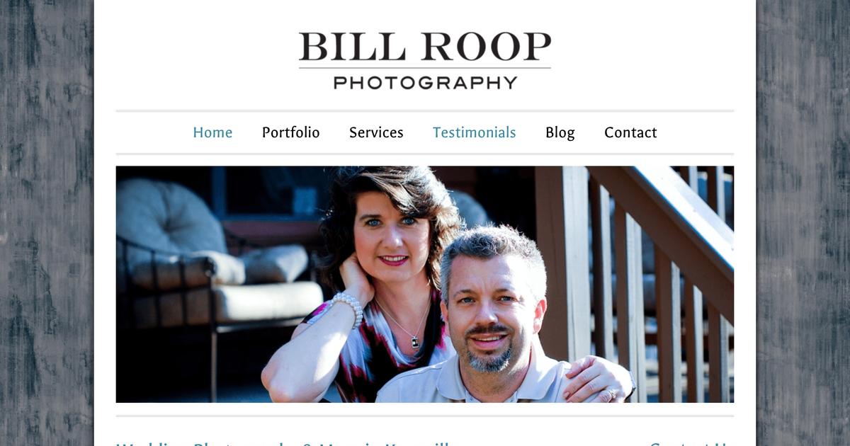 Bill Roop Photography - Knoxville Web Design Client - Slamdot