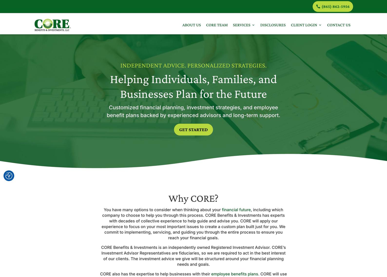 Core Benefits & Investments