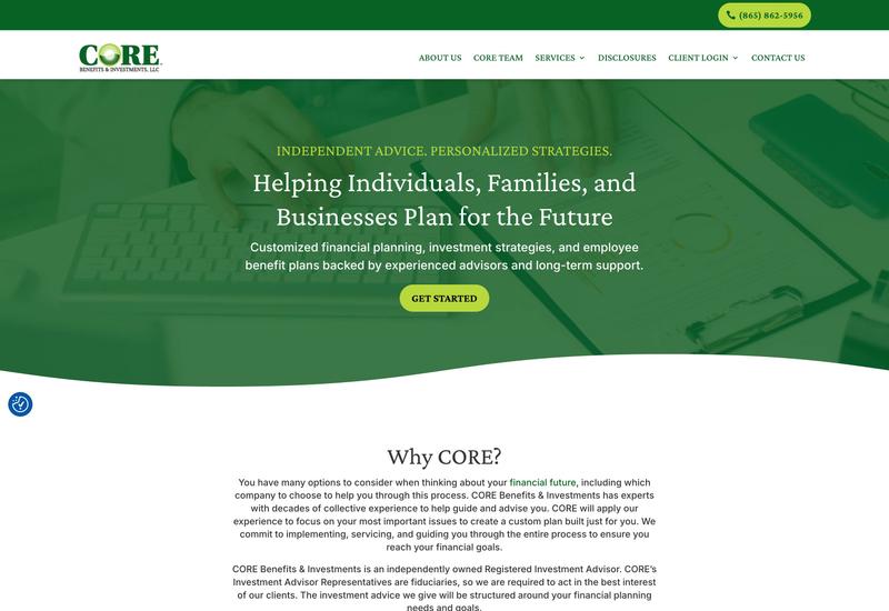 Core Benefits & Investments