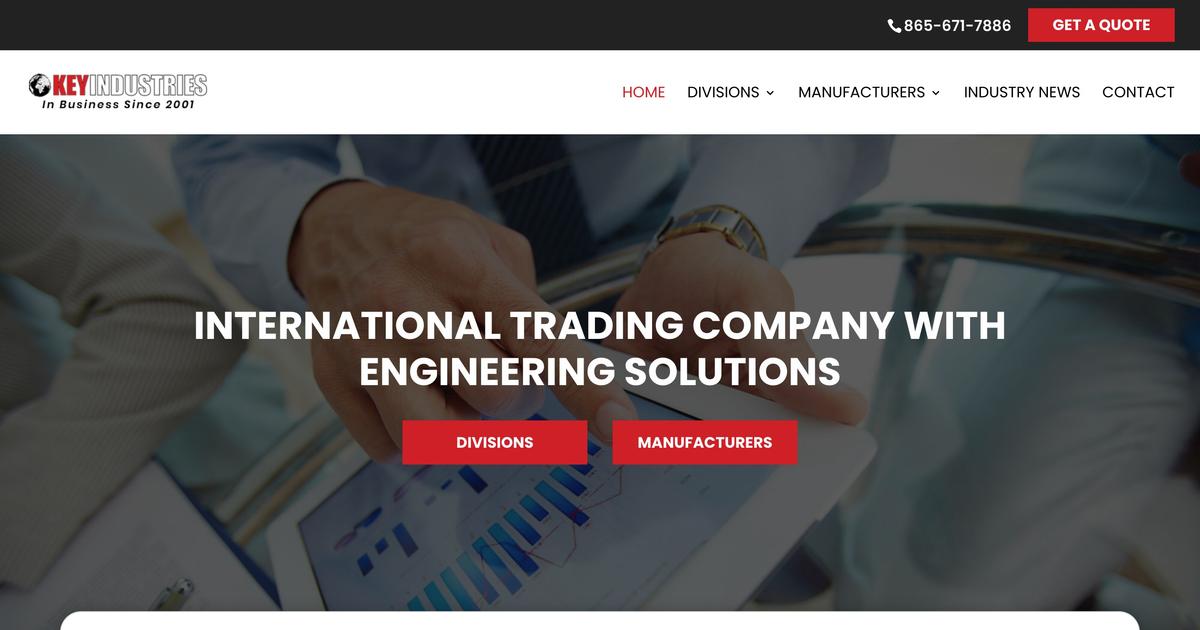 Key Industries - Knoxville Web Design Client - Slamdot