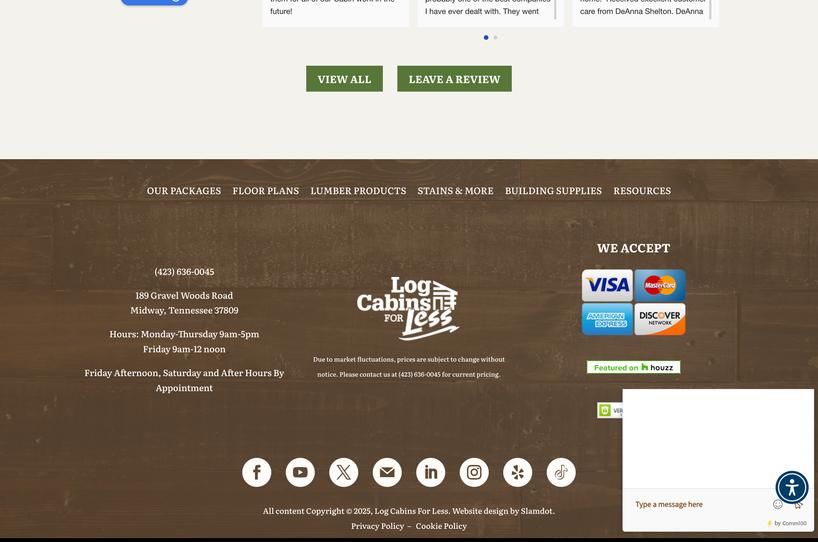 Log Cabins for Less