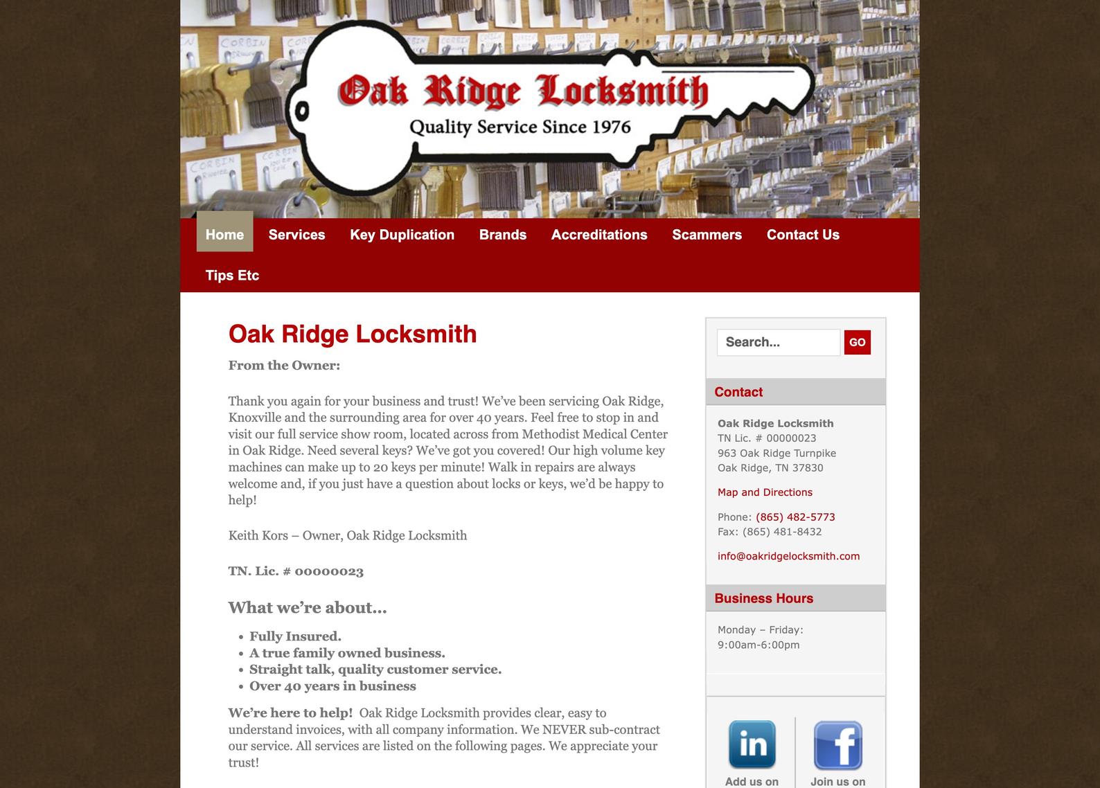 Oak Ridge Locksmith