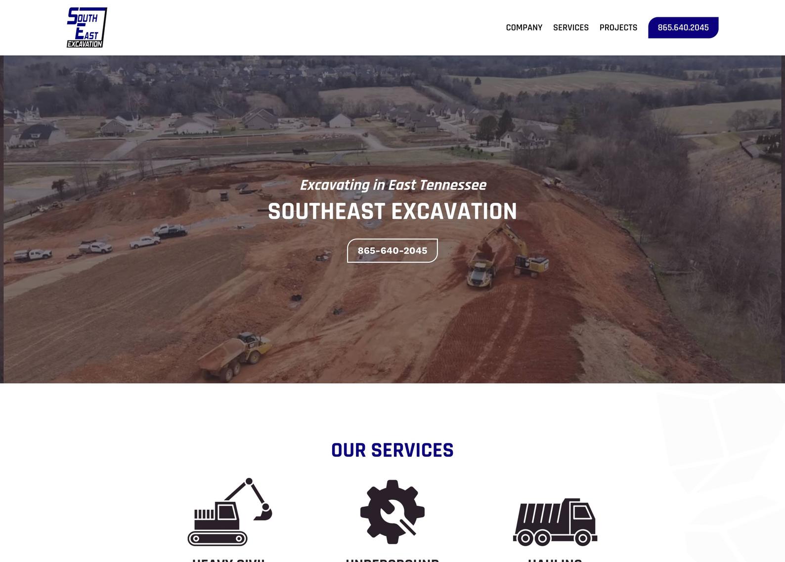 Southeast Excavation