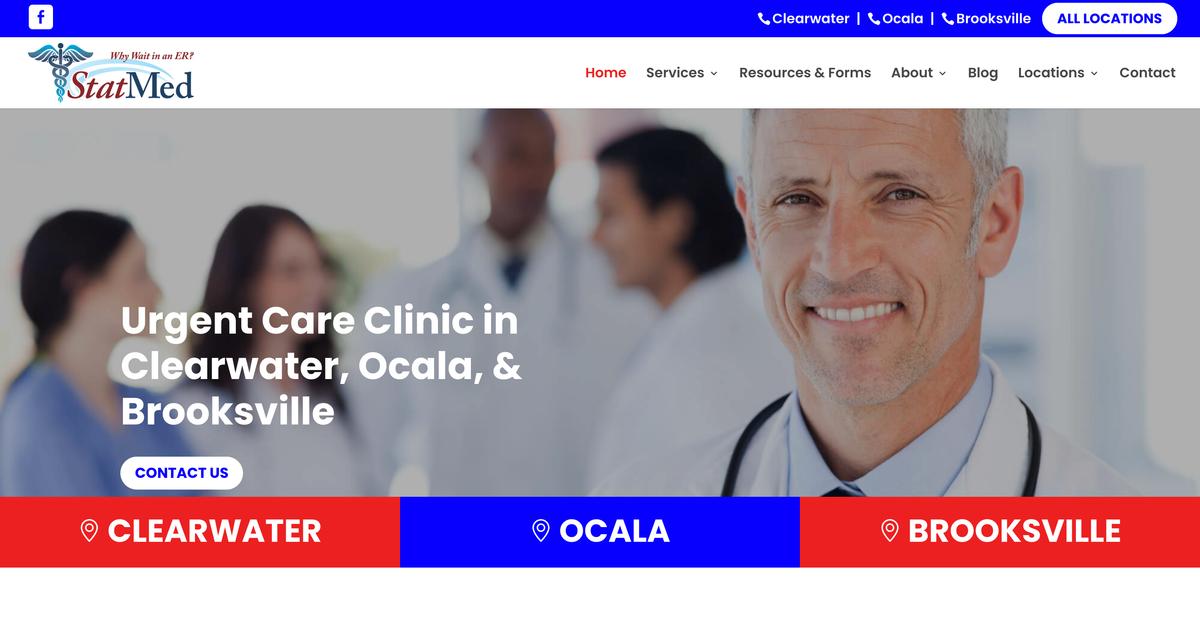 Statmed StatMed Urgent Care - Clearwater Web Design Client - Slamdot