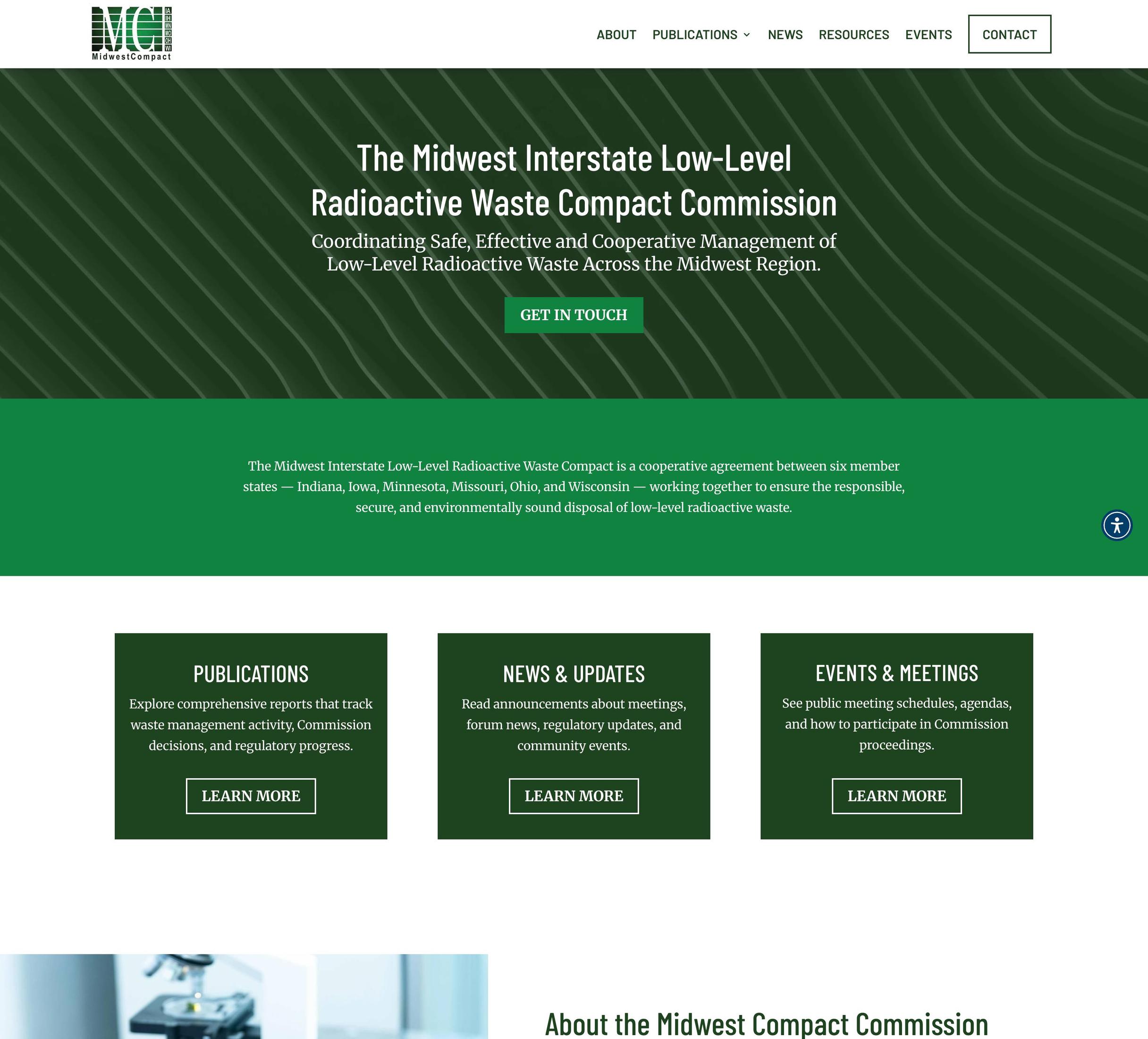 The Midwest Interstate Low-Level Radioactive Waste Compact Commission