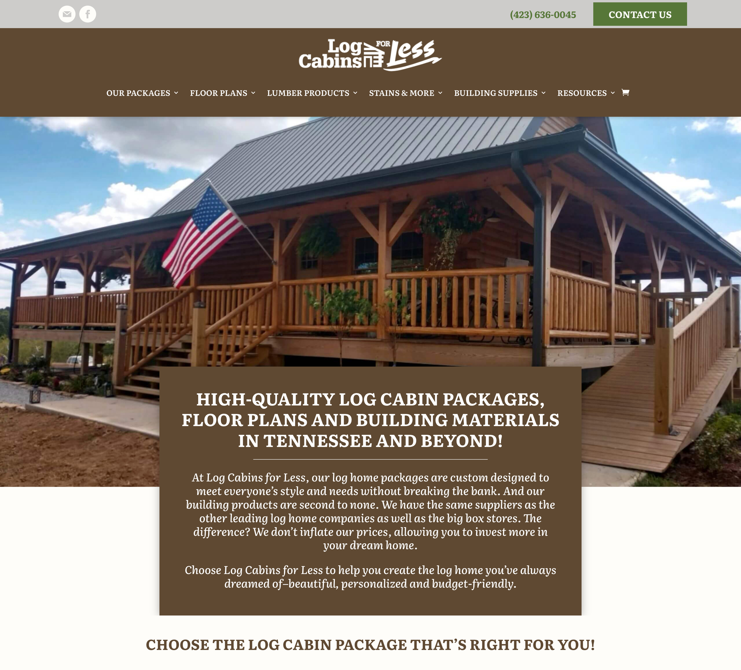 Log Cabins for Less