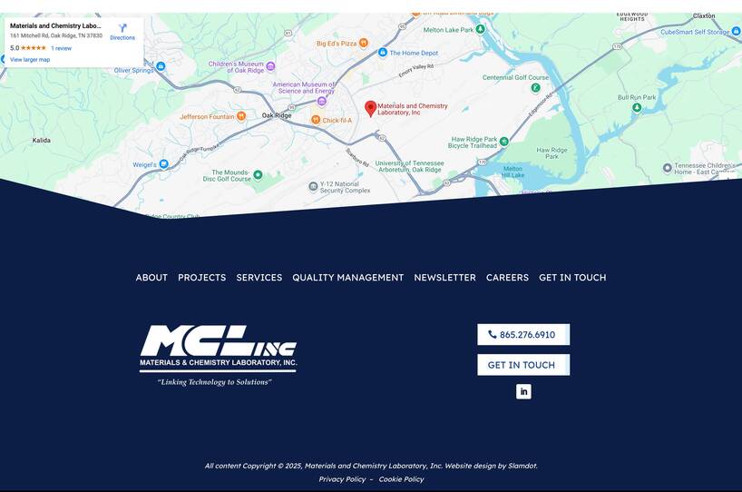 Materials and Chemistry Laboratory, Inc.