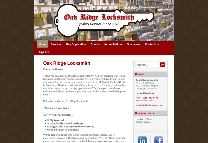 Oak Ridge Locksmith