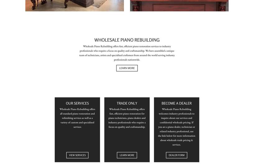 Wholesale Piano Rebuilding