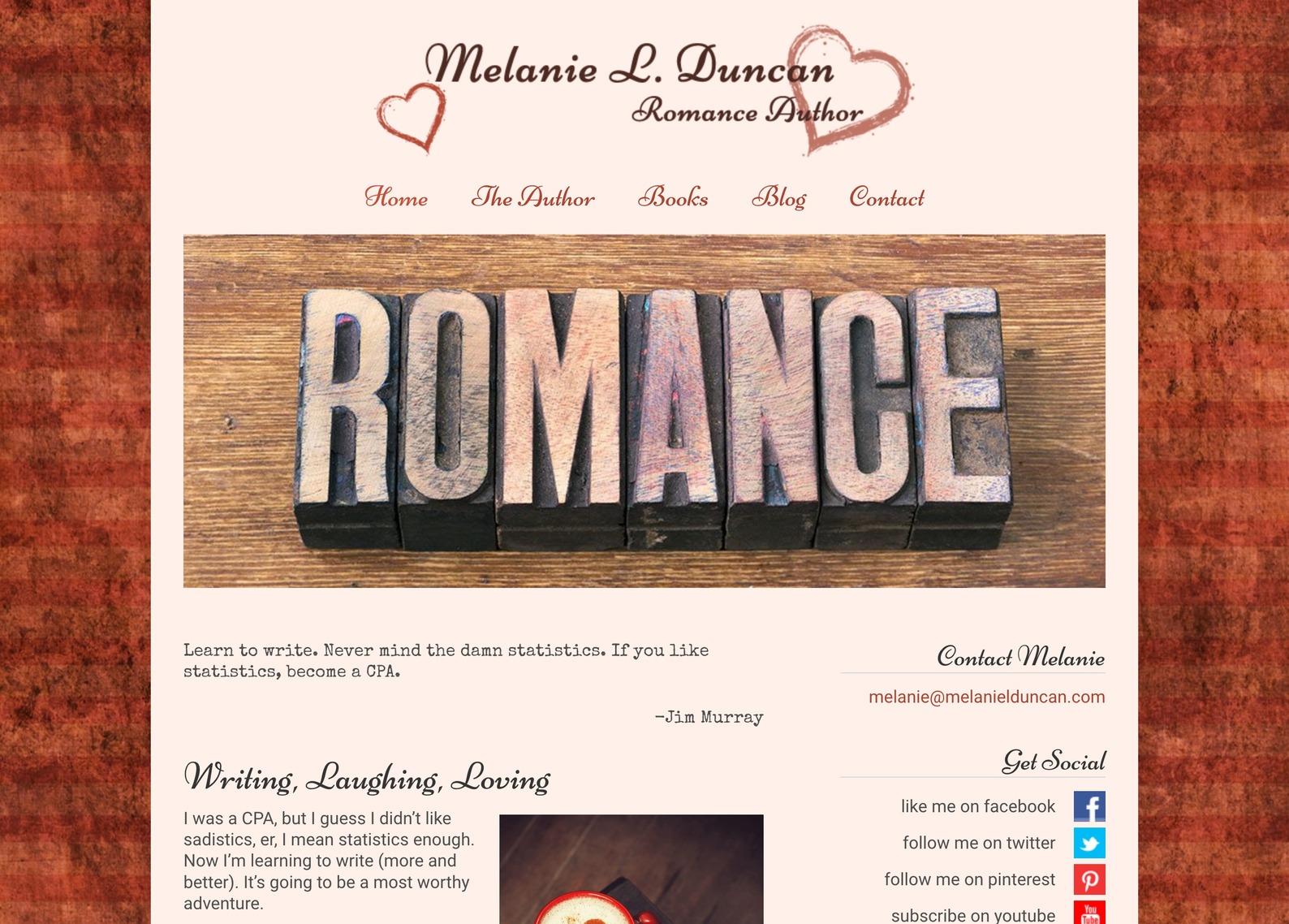 Melanie L. Duncan, Romance Author