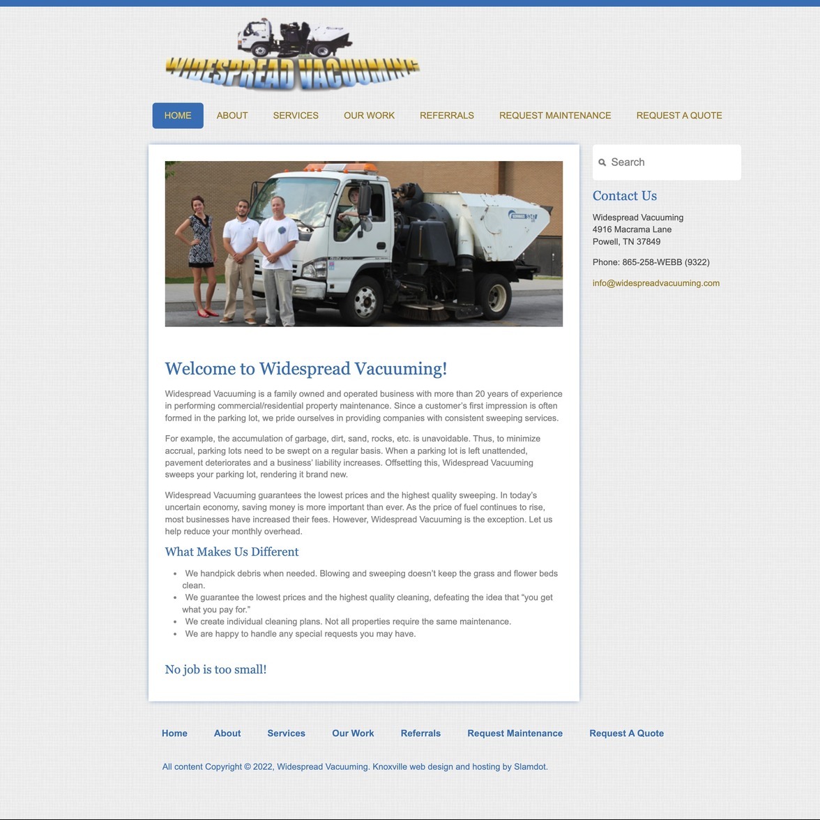 Widespread Vacuuming