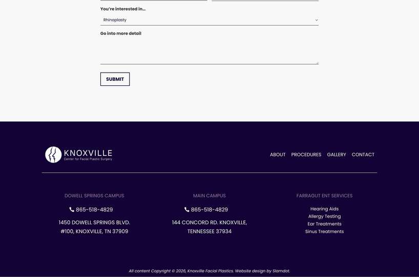 Knoxville Center for Facial Plastic Surgery