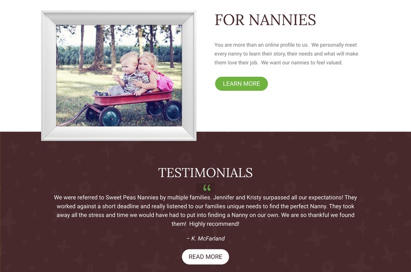 Sweet Peas Nanny Referral Agency