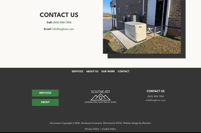 Southeast Generator, Electrical & HVAC