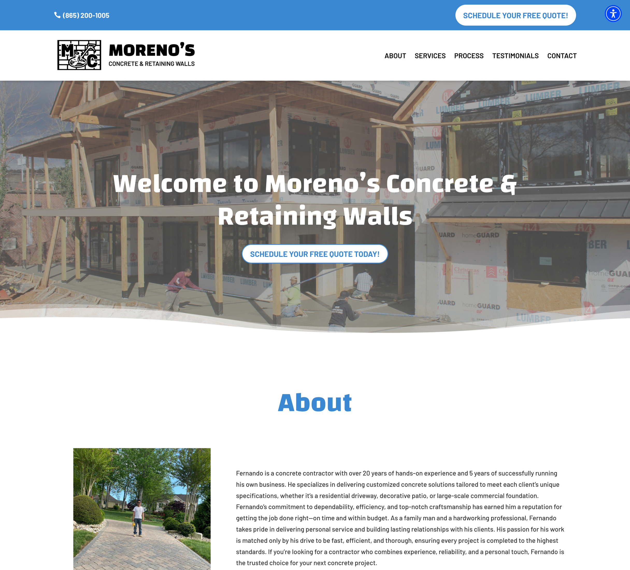 Moreno's Concrete & Retaining Walls