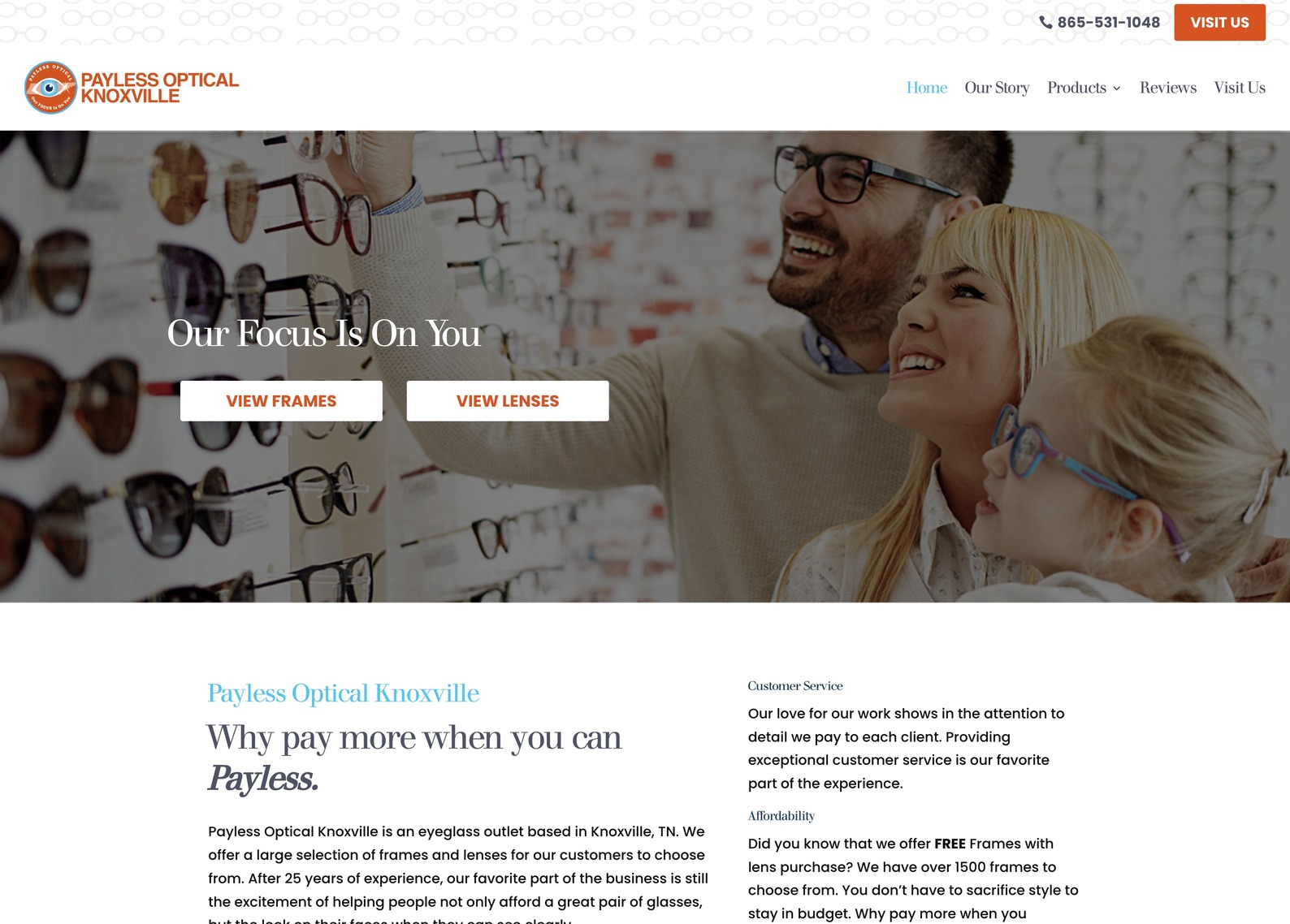 Payless optical sales