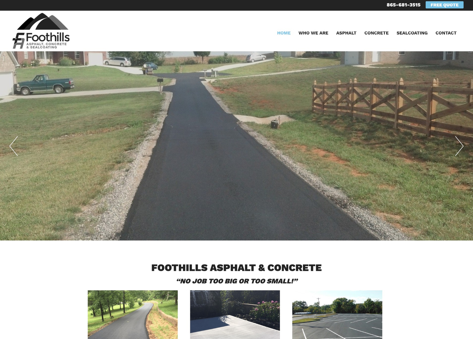 Foothills Asphalt, Concrete, & Sealcoating