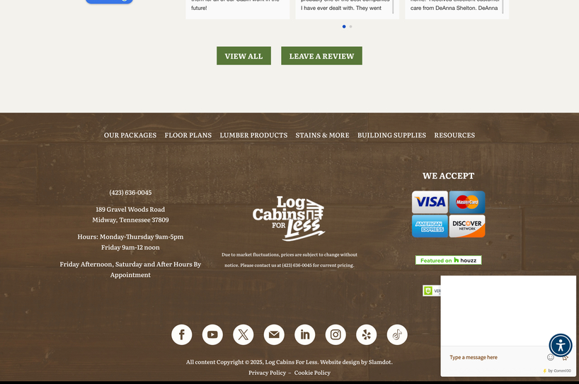 Log Cabins for Less